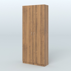 Аптечный шкаф одежды персонала для двух человек №2, Орех