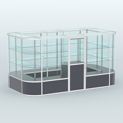 Павильон из профиля островной №4б, Антрацит