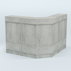 Ресепшен Г-образный серии ПРАЙМ №4Б, Метрополитан Грей