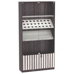 Витрина серии "Смок" №7, Ясень Анкор темный + Ясень Анкор светлый