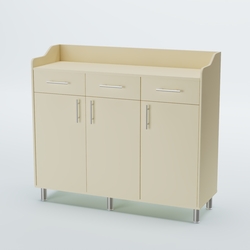 Стойка официанта "Бармен" №8-Н на ножках, Крем Вайс