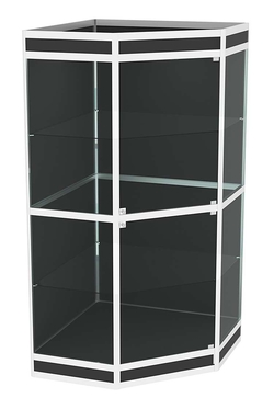 Витрина из профиля пятигранная угловая №7, Черный