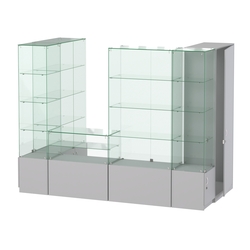 Павильон ИСТРА пристенный №4б (3, 64 кв.м), Серый