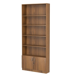 Стеллаж из ДСП с 4-мя полками 200x900 мм серии LEVEL-4 №10 (З/C - ДВП), Орех