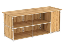 Раскроечный стол для тканей, Дуб Золотистый