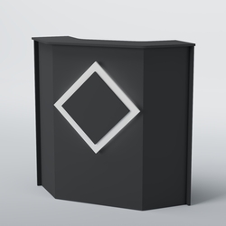 Ресепшен угловой РОМБ №2, Антрацит