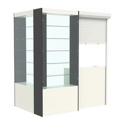 Угловой павильон №1-5П (2,16 кв.м), Белый и Черный