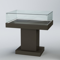 Витрина для музеев "Коллекция" №6 с подсветкой (под макет), Черный