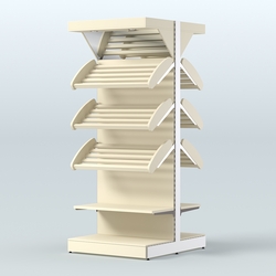 Островной высокий стеллаж для хлеба и выпечки Феникс №9, Крем Вайс