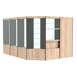 Павильон №11 из ДСП (11, 22 кв. м), Дуб Сонома + Дуб Венге