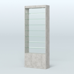 Высокая витрина серии Эконом №304-900 (без дверей), Метрополитан Грей