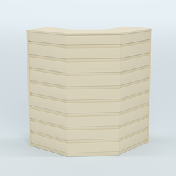 Ресепшен серии ПРАЙМ №3А угловой, Крем Вайс