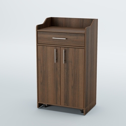 Стойка официанта "Бармен" №5-П передвижная, Орех