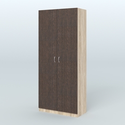 Аптечный шкаф широкий для одежды персонала №4, Дуб Сонома + Дуб Венге