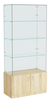 Витрина ИСТРА №105 прямоугольная (З/C - стекло), без дверей. Дуб Сонома