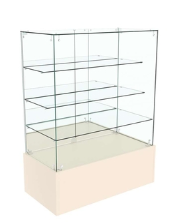 Прилавок ОТРАЖЕНИЕ с зеркальными дверками №8, Дуб сонома