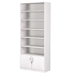 Стеллаж из ДСП с 5-ю полками 350x900 мм серии LEVEL-5 №13 (З/C - ДВП), Ясень Анкор светлый