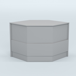 Стол-ресепшен серии ПРАЙМ №3Б угловой, Серый