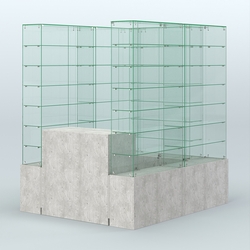 Павильон ИСТРА (глубина витрин-300мм) №1в (2, 70 кв.м), Метрополитан Грей