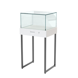 Прилавок ювелирный "Диаманд" №4-600, ЛДСП белый + МДФ белый