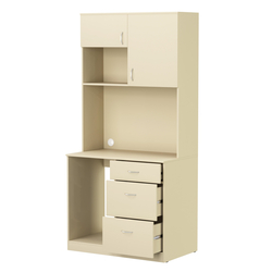 Офисная мини-кухня ПРАКТИК №3, Крем Вайс