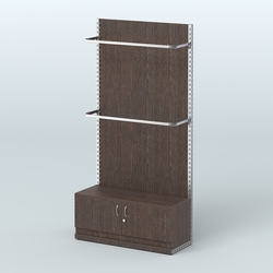 Система ЭЛЕГАНТ №2 с ДСП и тумбой T21 (1200 мм), Дуб Венге