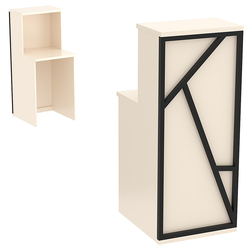 Ресепшен серии ЛОФТ - АЛЬФА №2 (декор №2), Крем Вайс