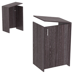 Торговый прилавок-проход серии БРИЗ, Ясень Анкор темный - U31105