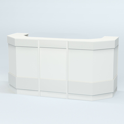 Ресепшен серии ПРАЙМ №6Б со скошенными углами, Белый