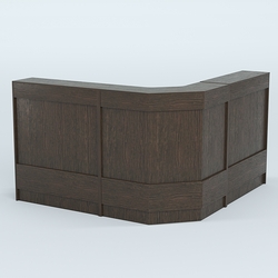 Ресепшен серии ПРАЙМ №5Б угловой, Дуб Венге