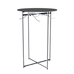 Хромированное вешало Круг №1-3 (верхняя платформа - ДСП 16мм), Антрацит