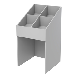 Корзина для распродаж из ДСП наклонная, Серый