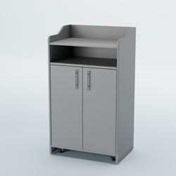 Стойка официанта "Бармен" №4-П передвижная, Серый