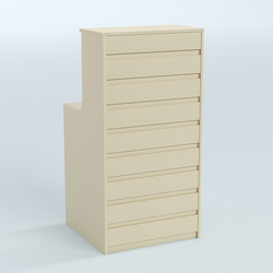 Ресепшен серии ПРАЙМ №2А, Крем Вайс