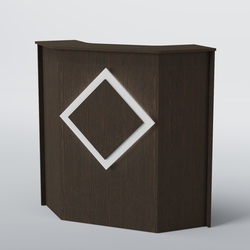 Ресепшен угловой РОМБ №2, Дуб Венге