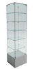 Витрина ИСТРА №510 стаканчик (задняя стенка - стекло) Серый
