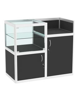 Прилавок под кассу из профиля №3  (закрытый), Черный