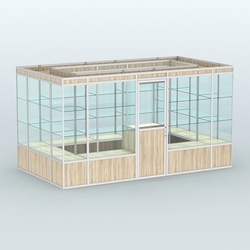 Павильон из профиля островной №2а, Дуб Сонома