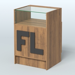 Прилавок "Фаберлинк" №2-600, Орех + Черный