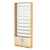 Стеллаж из ДСП с 9-ю полками 200x900 мм серии LEVEL-9 №10-1 (З/C - СТЕКЛО) Дуб Золотистый и Крем Вайс