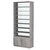 Стеллаж из ДСП с 7-ю полками 350x900 мм серии LEVEL-7 №13-1 (З/C - СТЕКЛО) Бетон Чикаго светло-серый F186 ST9