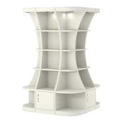 Островной высокий стеллаж ГАРАНТ №7, Белый