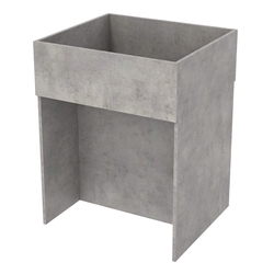 Корзина для распродаж из ДСП №2, Бетон Чикаго светло-серый F186 ST9