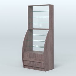 Витрина БРИЗ №1-900, Ясень Анкор темный