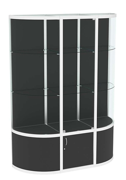 Витрина из профиля с секторами №2 (1,5 метра), Черный