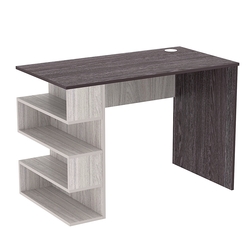 Стол письменный со стеллажом СПС-03-Л (левосторонний), Ясень Анкор темный + Ясень Анкор светлый