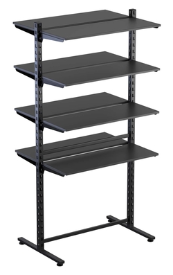 Островная система с полками ДСП серии ЛОФТ h-1800мм №7, Черный