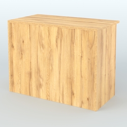 Ресепшен-Лайт прямоугольный под выдачу товара №13, Дуб Золотистый