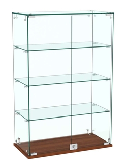 Витрина Истра настольная №22 (прозрачная), Орех