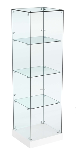 Витрина Хит продаж №2 (открытая, задняя стенка - стекло), Белый